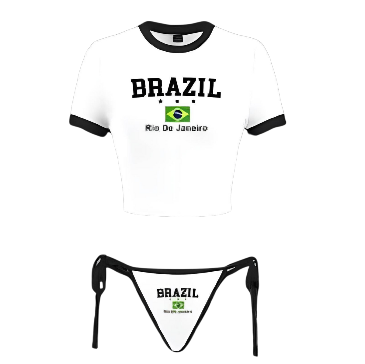 bikini brazil noir blanc