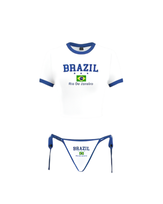 SET BRAZIL BLANC & BLEU