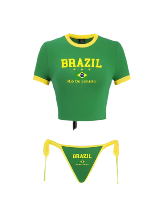 SET BRAZIL VERT & JAUNE
